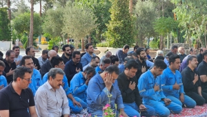 برگزاری مراسم زیارت عاشورا در جوار یادمان شهید گمنام 
